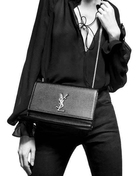 yves saint laurent tas medium katw|KATE MEDIUM IN GRAIN DE POUDRE EMBOSSED LEATHER .